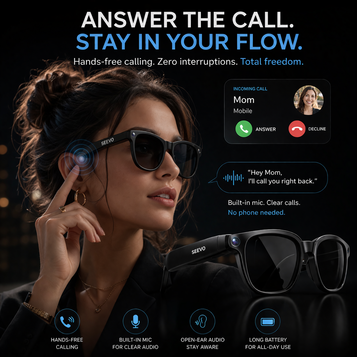 Seevo Smart Glasses - Focus Edition