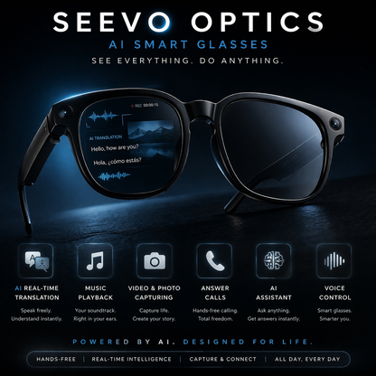 Seevo Optic AI Smart Glasses - Vision Edition
